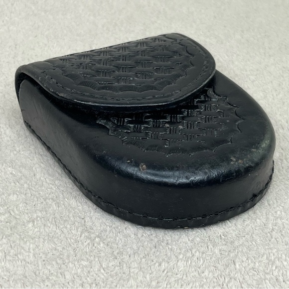 Safariland Leather Handcuff/Radio Belt Holder/Case-Black-Law Enforcement-Police - Picture 3 of 8